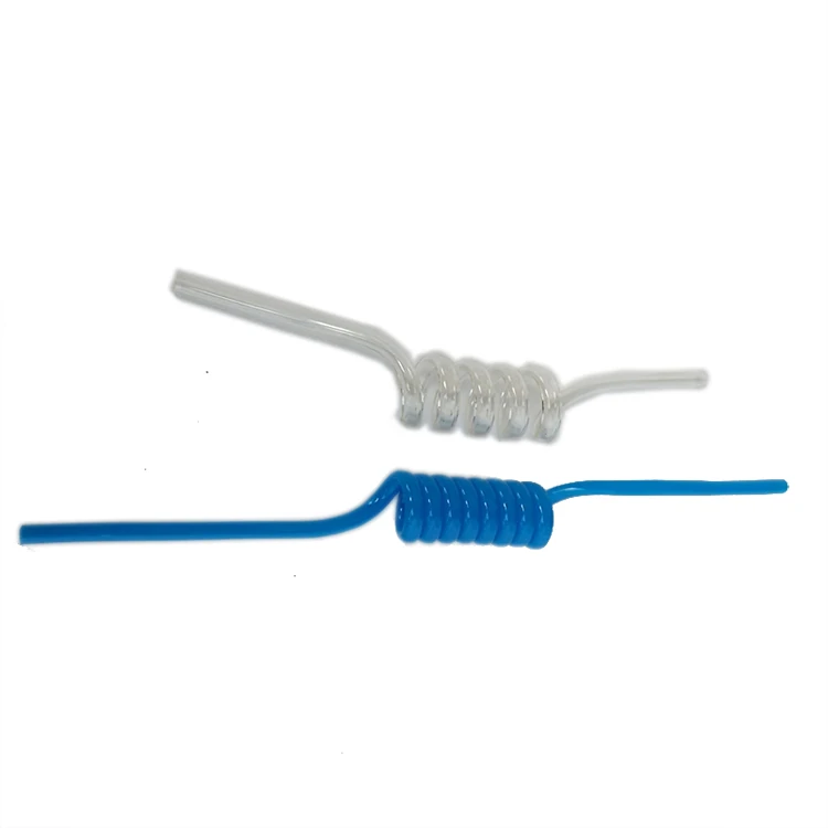 
4mm China Supplier Professional Coiled Auto Pneumatic TPU Spring Hose Polyurethane Spiral Air Hose PU Coil Hose 