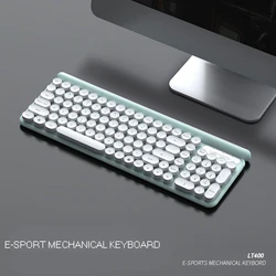Mechanical waterproof laptop custom keyboards  computer colored wireless typewriter keyboard mouse combos