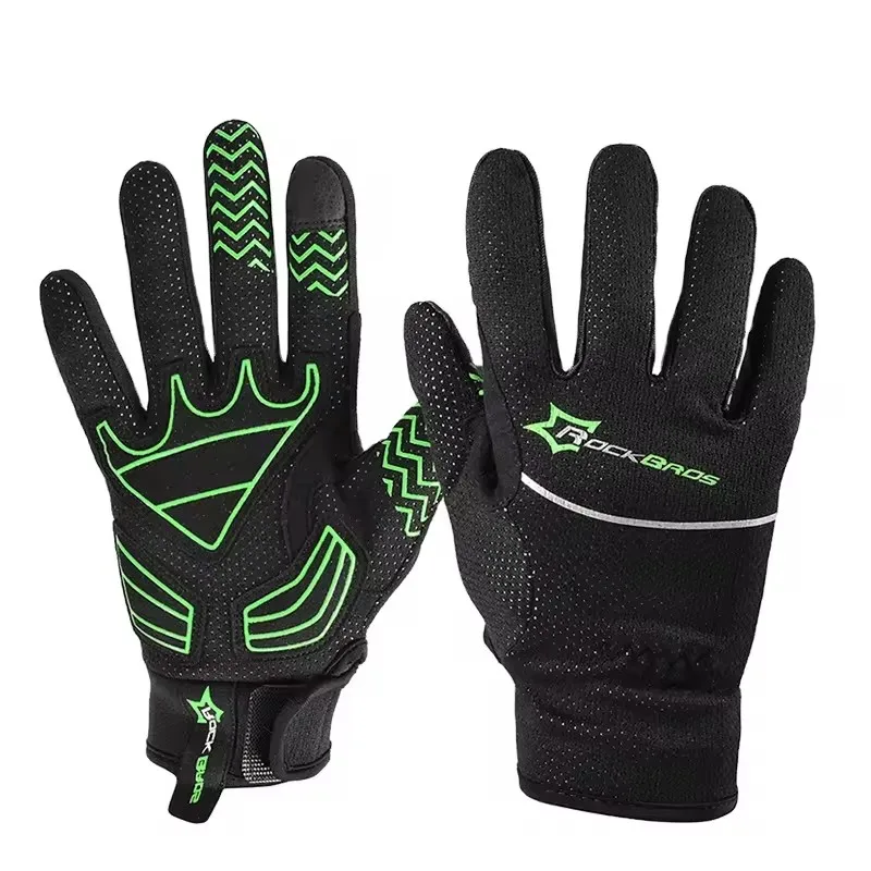 Full finger Shockproof Mountain Road Bicycle Cycling Gloves for Bike Riding