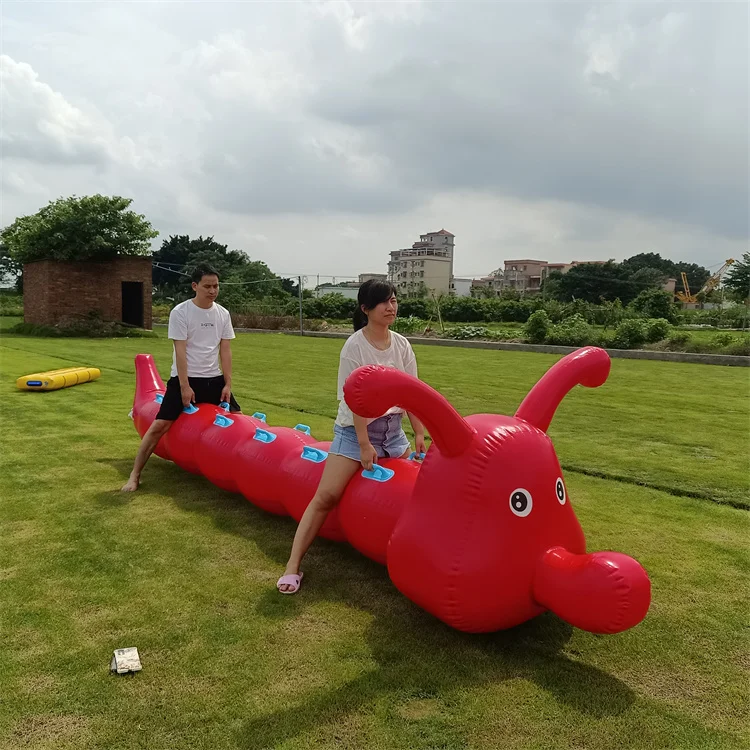 team building equipment inflatable bouncy bug racing inflatable sausage jumping game