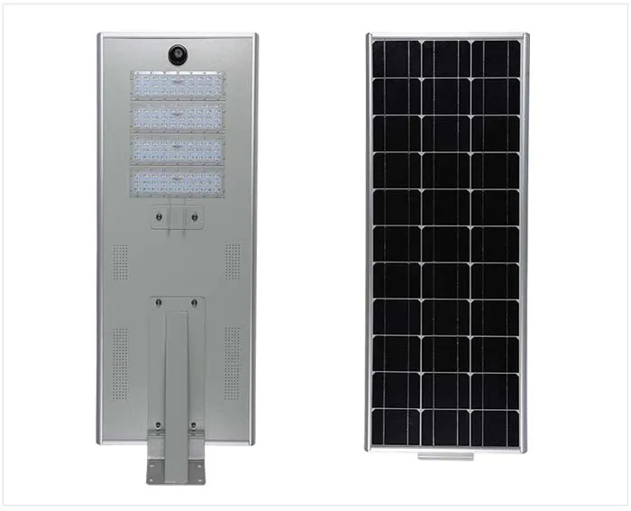 LK Series  50watt  4500ml 5-6M high  all in one with Motion sensor waterproof Microwave control solar led street  Light