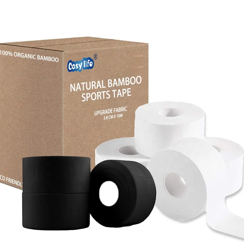 FSC Kraft packing 100% natural bamboo charcoal material strapping sports tape bandage