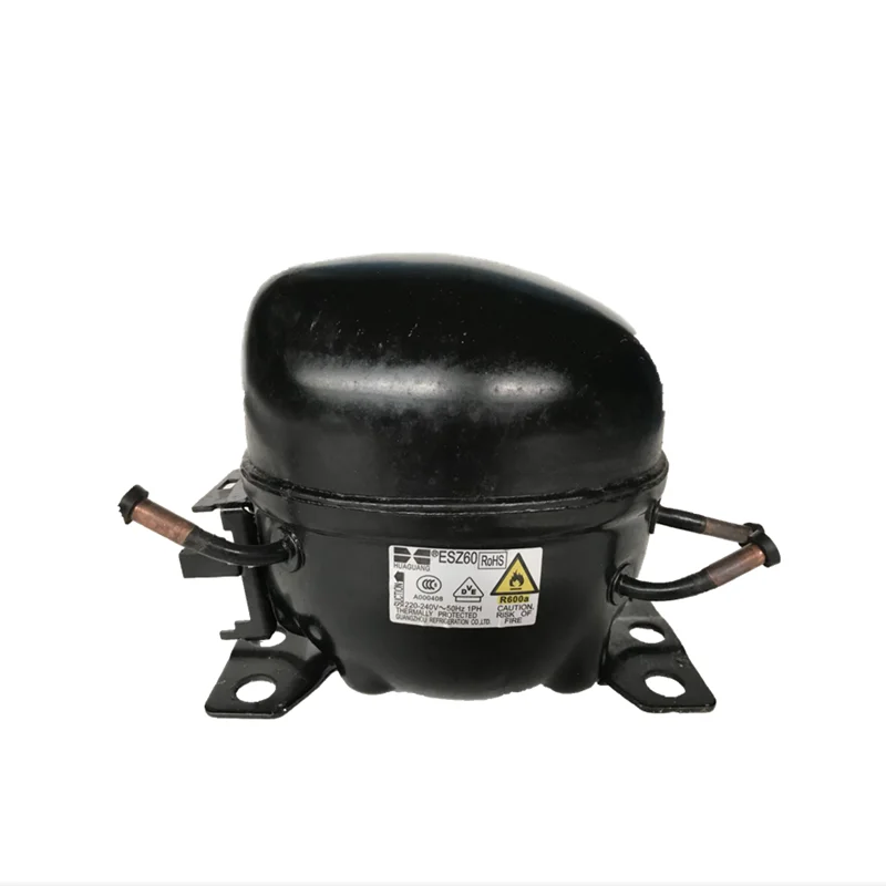 The new Wanbao Huaguang ESZ60 refrigerator compressor is guaranteed for one year R600A