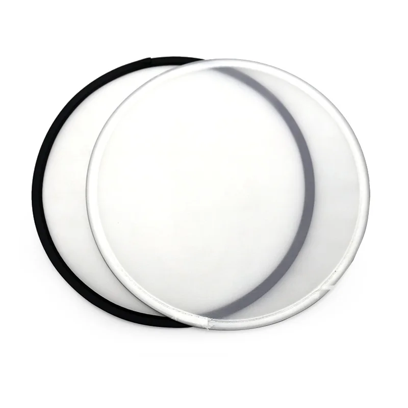 Customized foldable pet dog flying disc for training sublimation blank round hand folding fan