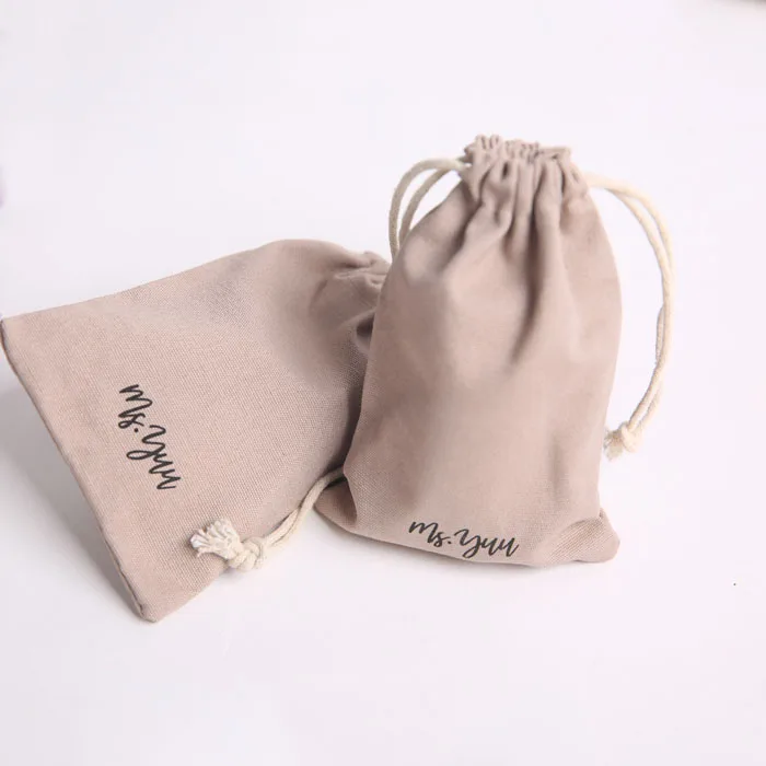 
Reusable cotton linen drawstring packaging bag promotional linen jute bag 