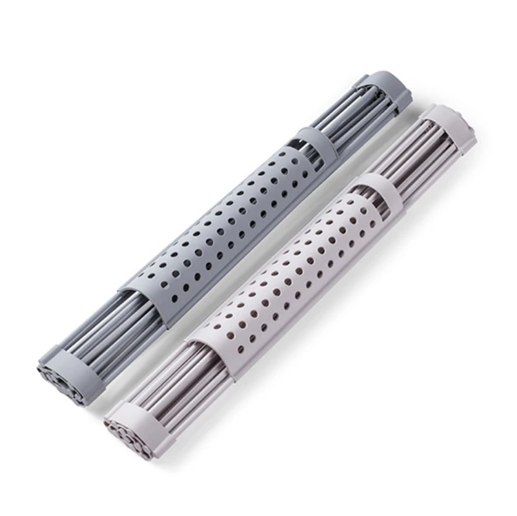 Food Grade High Quality Kitchen Accessories Silicon Roll Up Over The Sink Dish Drying Rack For Tableware Vegetable Drainge