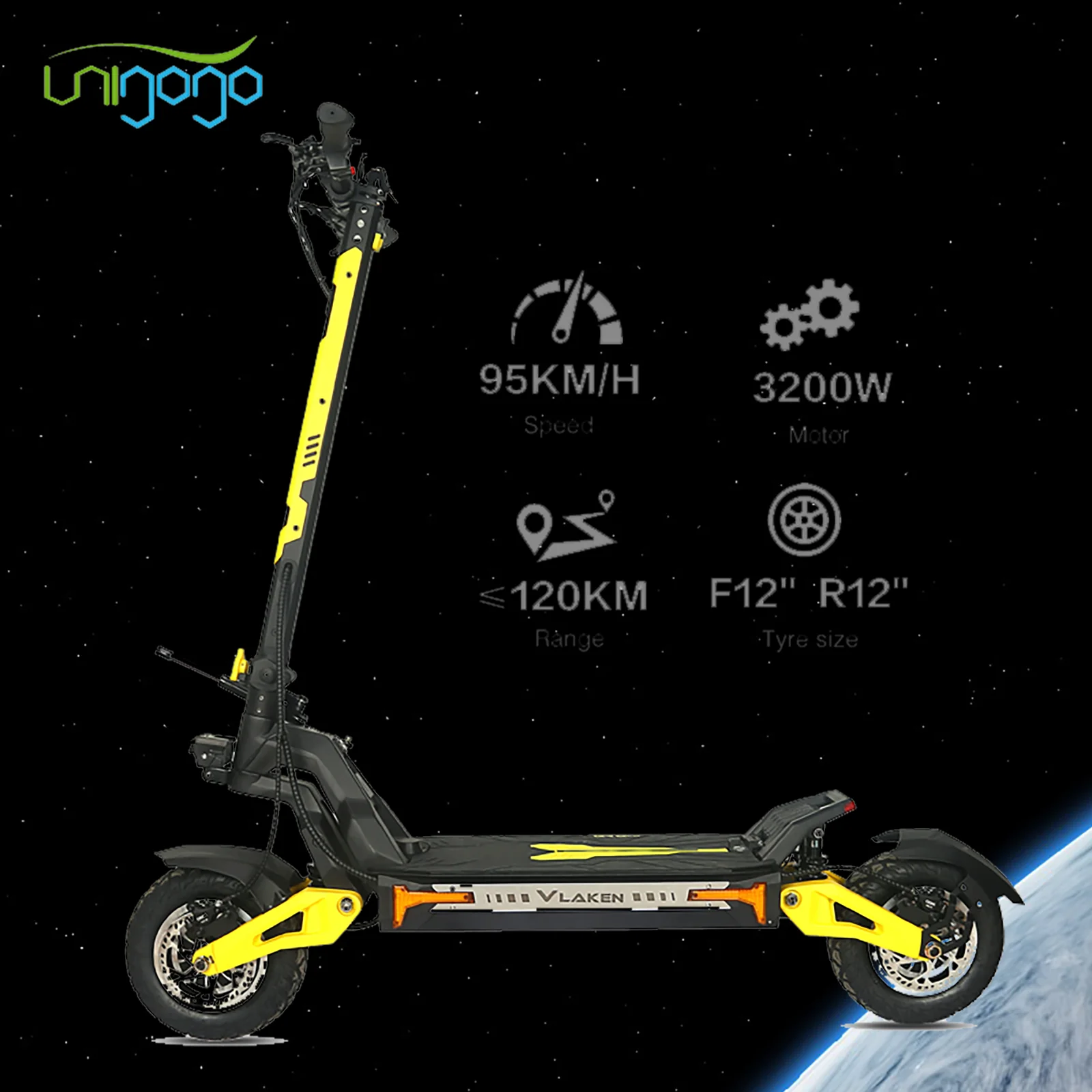 Съемный аккумулятор Unigogo электроскутер km/h 80 Trotinette Electrique 70 км/ч Внедорожные колеса для взрослых высокого качества