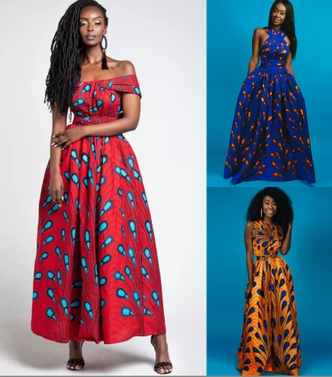 Styles Africa Clothing Fashion female wholesale South Africa Women 2022 Kente Cloth for Woman Vintage kitenge dress African