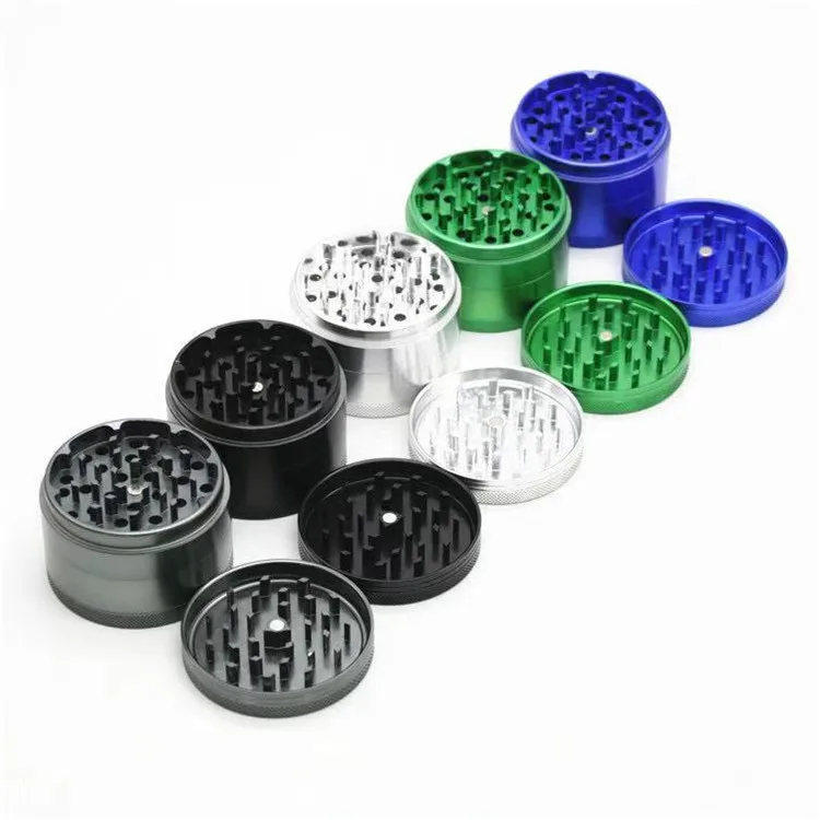 Custom Logo Metal Grinder Laser UV Printing 4 Layer   Grinder   Ceramic Herb Grinder