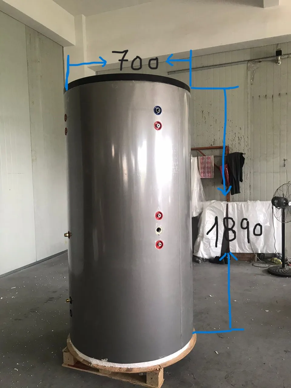 200L 300L 400L 500L   Multi-function  Tank  Air Source Heat Pump Water Tank with stainless steel Coil