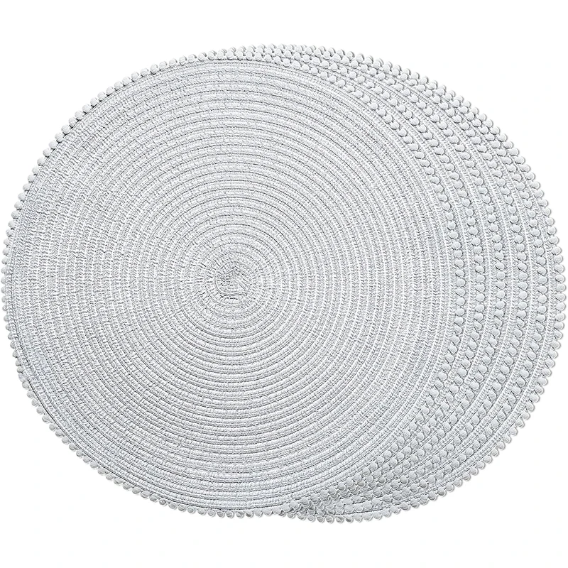 Cotton Linen Placemat And Napkin  Custom Rectangular Woven Rattan Placemats