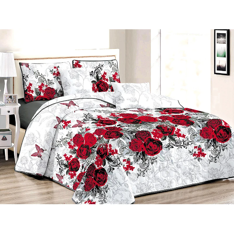 Индивидуальное постельное белье с печатным одеялом, ультразвуковое хлопковое покрывало для спальни