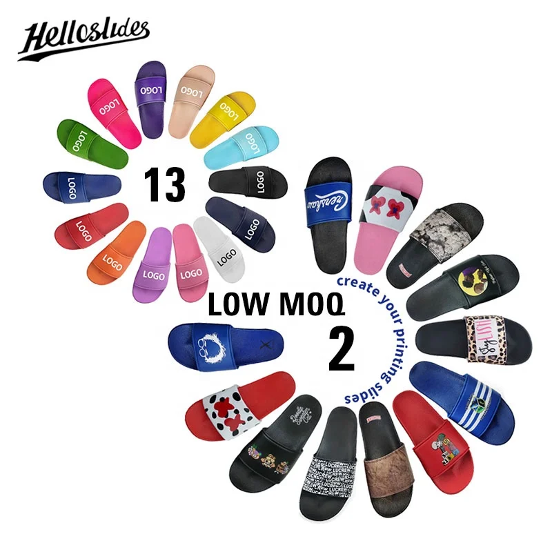 
Helloslides Custom Logo Mens Slipper Slides Sandals Custom Sandals Slides With Logo Slides Custom Logo Men 