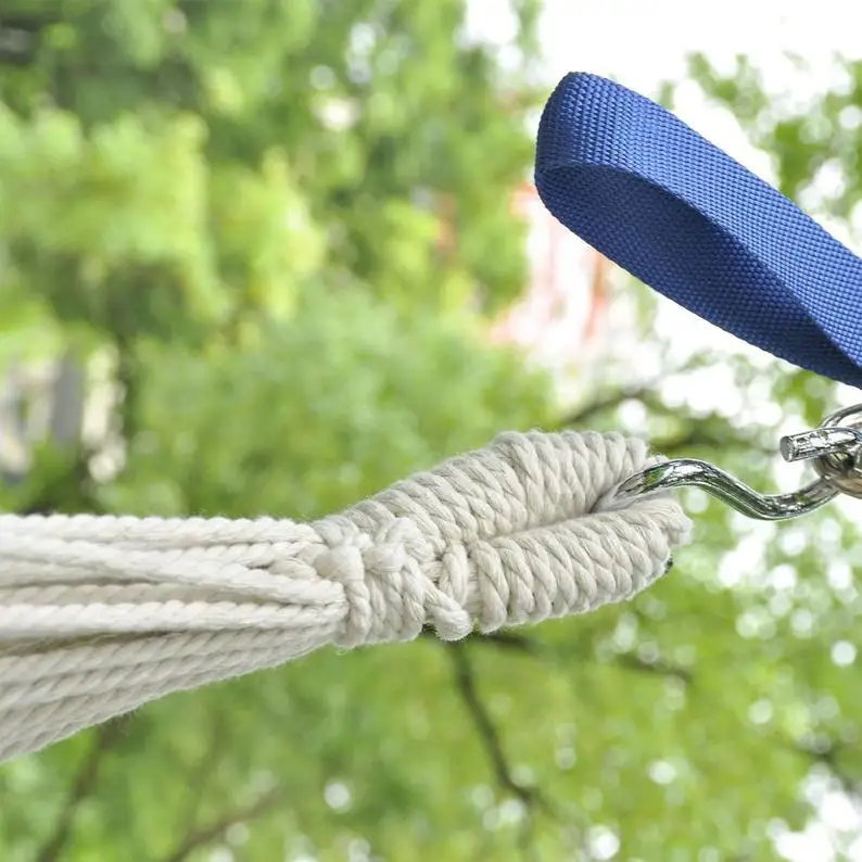 
Portable Modern Outdoor Indoor Adult Ceiling Canopy Hanging Free Standing Hammock Chair Macrame Swing With Stand 