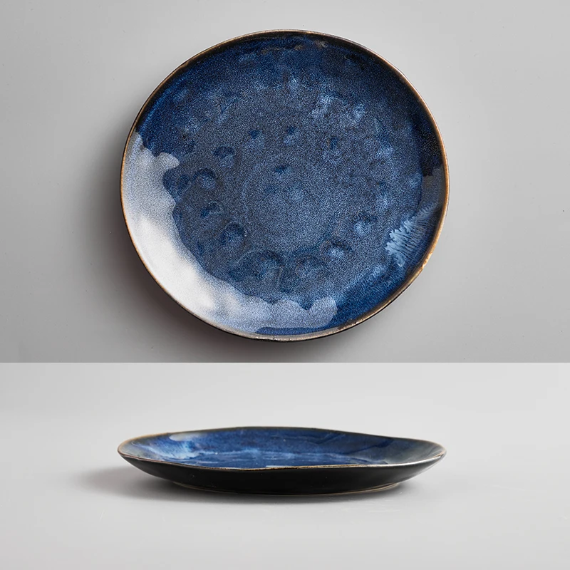 Japanese Style Crude Pottery Handmade Pottery Creative dinnerware sets Restoring Ancient Ways Ceramic tableware