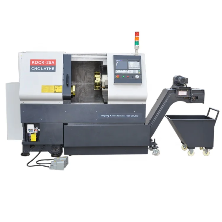 
Small cnc lathe with live tooling machine KDCK-25 