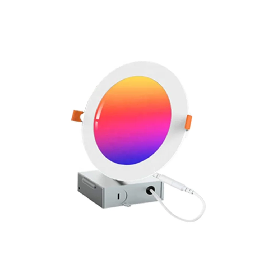 
wifi home Smart LED Panel Light Project Celling Round Slim 4 Inch 8W decoration RGBW smart panel light 