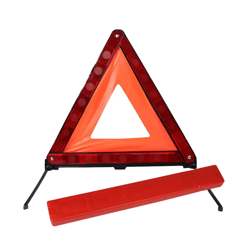 SIKE Reflective Triple Triangle Car Warning Sign Foldable Emergency Warning Triangles Breakdown Board Safety