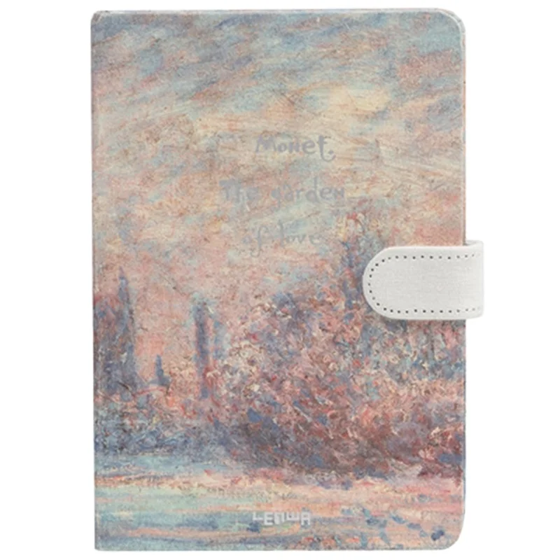 Creative Student Notebook Diary Schedule Planner Scenery Monet Painting Hardcover Notebook