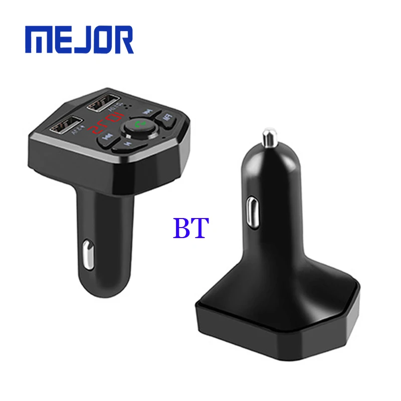 Hands-free blue phone charge 2 USB kit 803E FM Transmitter MP3 FM Music 3.1A fast dual Car charger