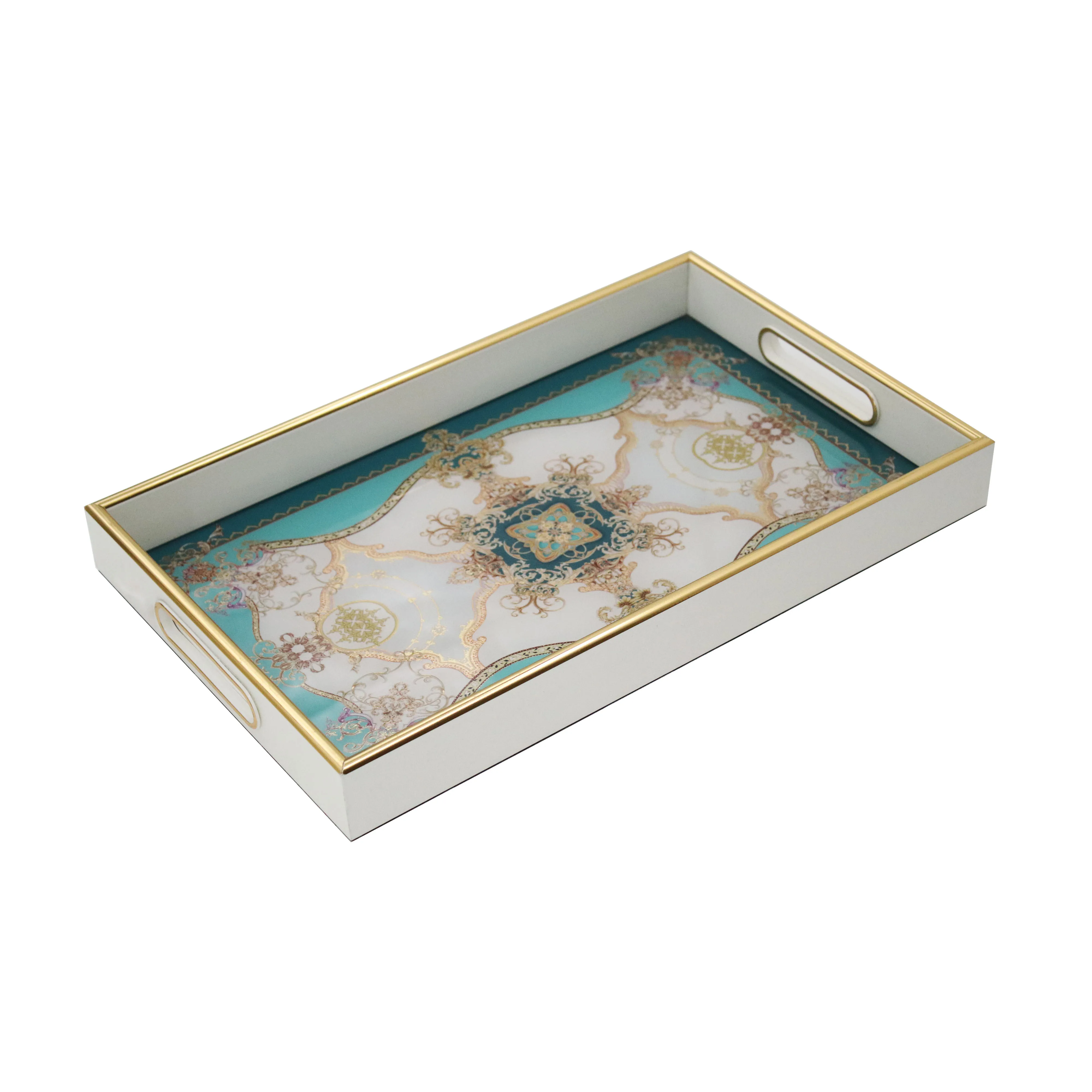 Top Custom Middle East Secret Royal Arabic Palace Low Key Luxury Decorative Serving Tray