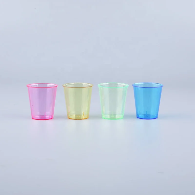  Stemless прозрачный 2cl красочная коробка чашки чая пластиковый пакет питьевой Вино Кубок очки для