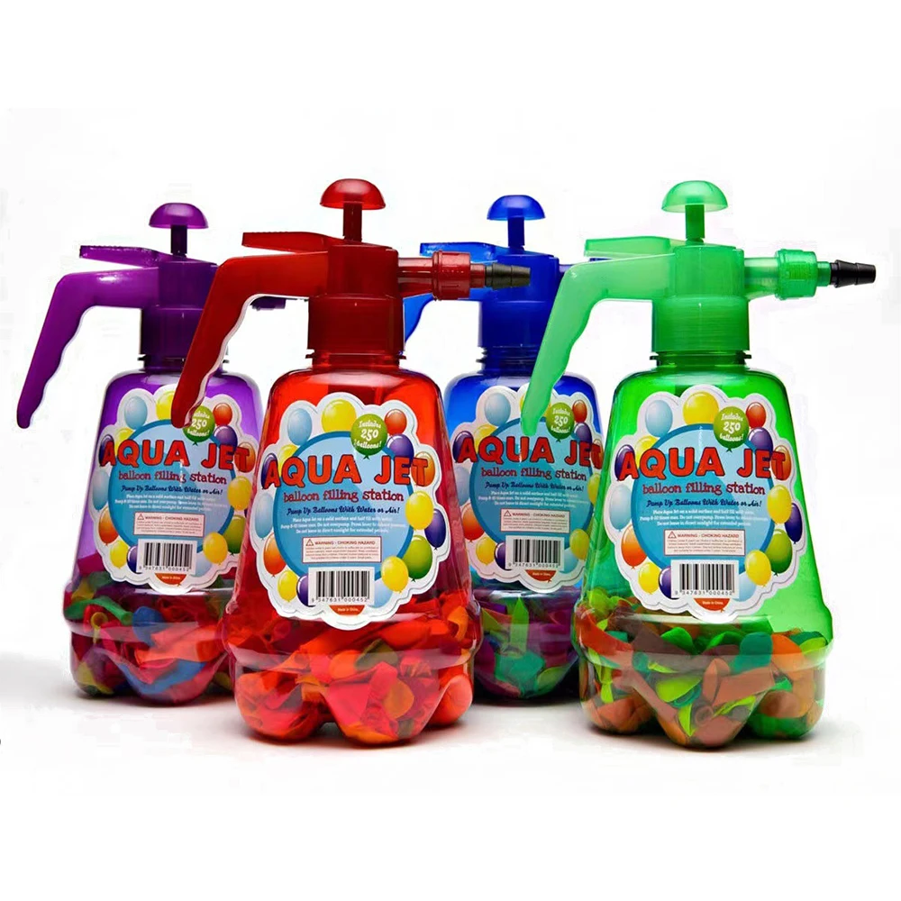 Outdoor toy portable water balloon bomb sprayer pump toilet filling bottle pump water balloon
