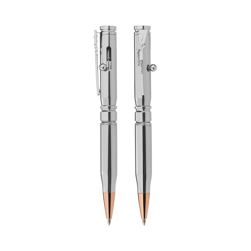  Gun Metal Bolt Action Bullet Shaped Ballpoint Ink Pen with Rifle Design