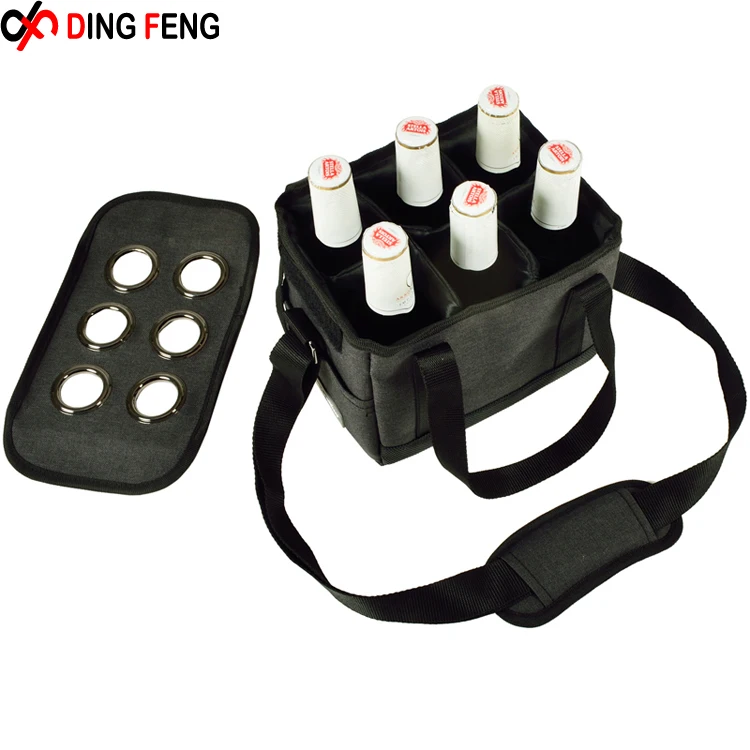 Китайская фабрика изготовленная на заказ компактная переноска для 6 бутылок сумка пива пивных
