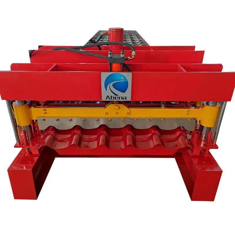 Film Laminating Zinc Glazed Tile Aluminium Roof Sheet Roll Forming Machine/Colored Steel Glazing Profile Panels Making Machine