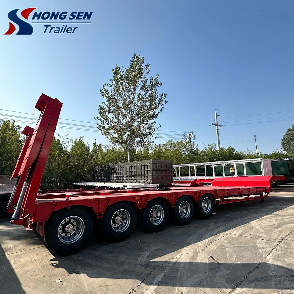 Прицеп большой грузоподъемности 120 тонн Hongsen с 5 механическими осями