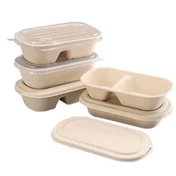 Disposable Takeout Tableware Sugarcane Bagasse Bowl For Picnics Parties