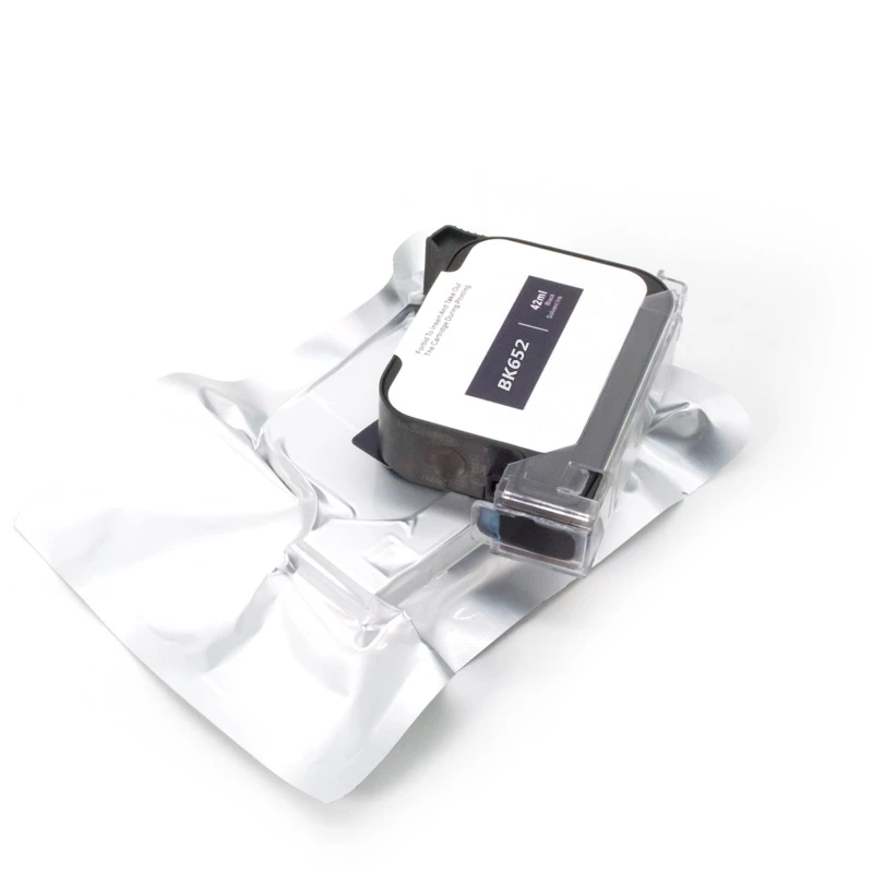 Fast Dry BK652 BK129 BK118 Black Ink Cartridge Factory 42ml Replacement for Domino I-tech Handheld Printer