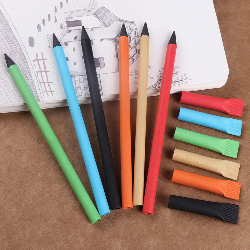 Eco-Friendly paper pen unlimited writing inkless pencil endless nib drawing
