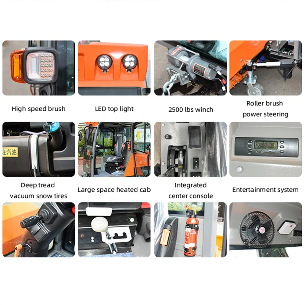 Four-Wheel Drive Continuously Variable Speed Snow Blower With Large Fuel Tank Snow Thrower