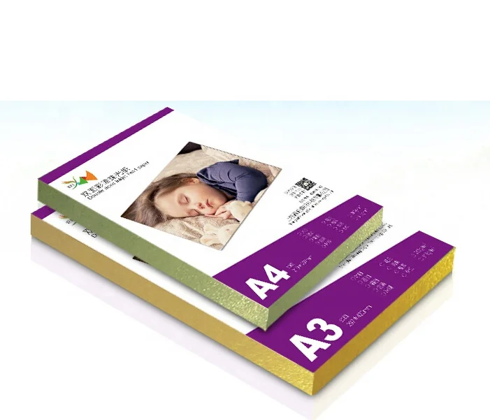 Luxury A4 Size Metallic 250gsm Pearl Paper Cardboard for Offset Printing