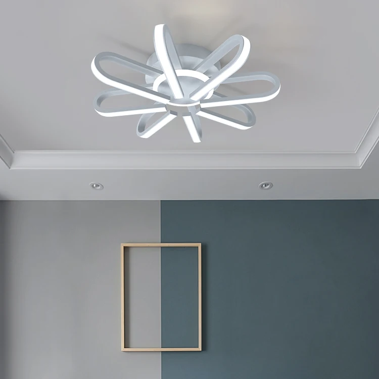 Classic remote black suspended multi color office home led ceiling light