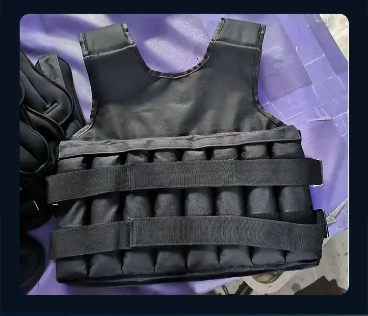 China made Adjustable Body Weighted Vest Workout Sandbag Mesh Vest for Sports Strength Training Fitness Walking Running