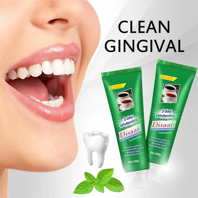 Teeth Whitening Toothpaste 3 Day Remove Tea Stains Coffee Stains Anti-cavity Toothpaste