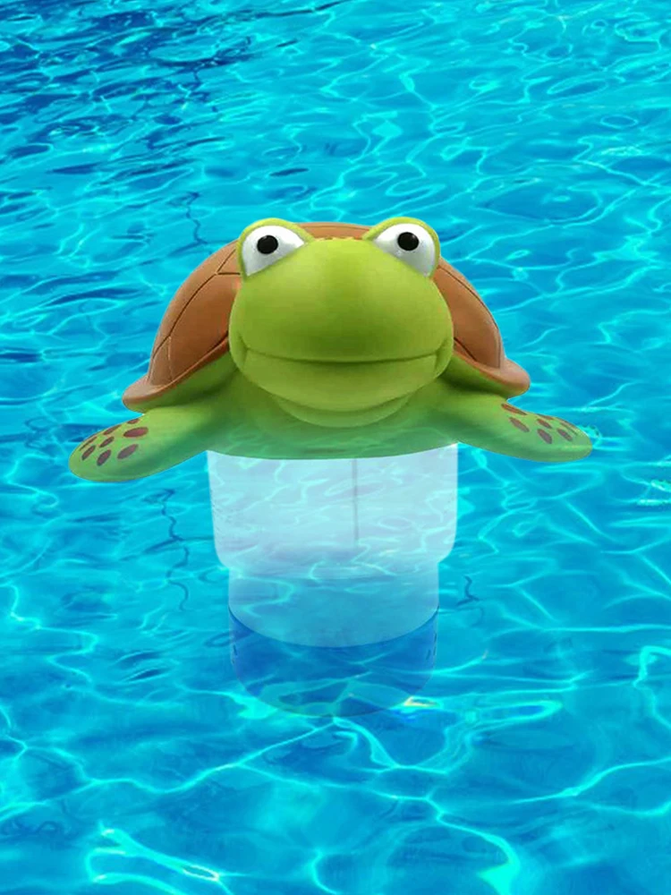 
Pool Chlorine Floater Swimming Pool Chlorinator Animal Pool Chlorine Dispenser Suitable for 3inch Tablet 