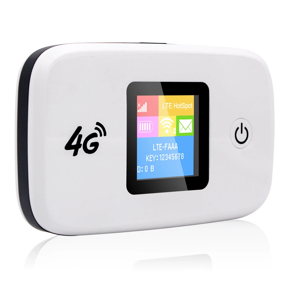LTE 3G/4G MiNi Wireless Hotspot Modem Pocket WiFi Router with SIM Card Slot and Build-in 2300mAh Battery