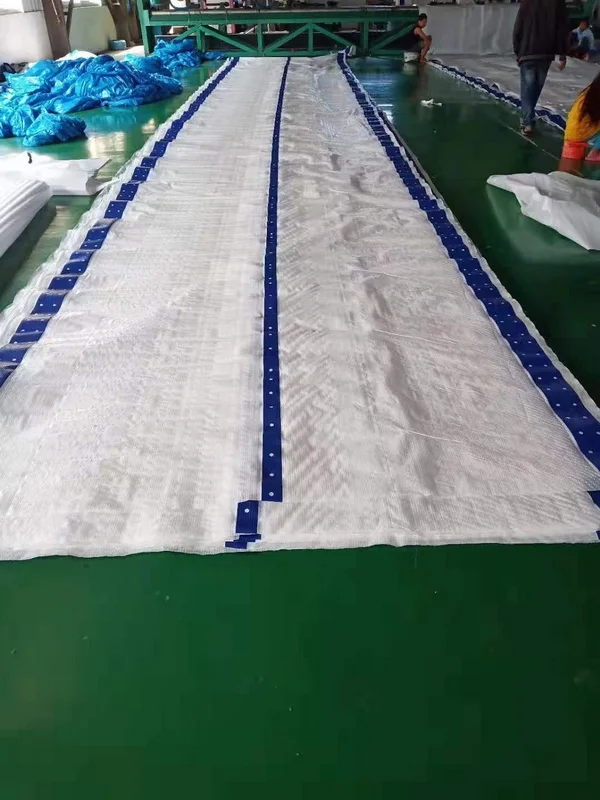 YRH Factory Waterproof Outdoor Grey 4-6 Black Band Stripe Tarp High Quality Tarpaulin HDPE Pe Tarpaulin