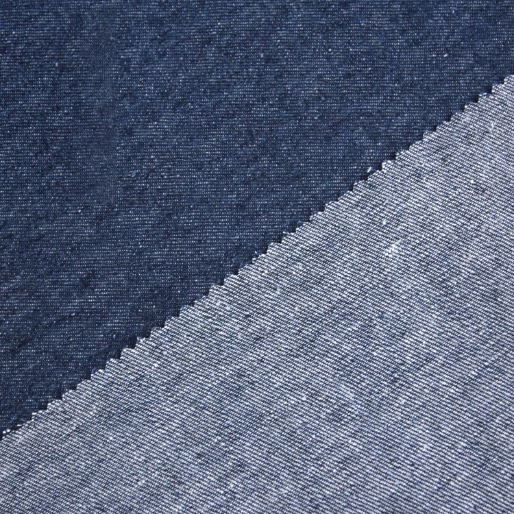 51025-55% Hemp 45% Organic Cotton Sustainable Denim Heavy Hemp Organic Cotton Stretch Twill Fabric