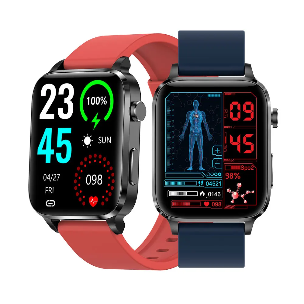 Smart diebetes recover watch 4 colors 650nm amoled laser acupuncture treatment therapeutic health therapy wrist smart watch