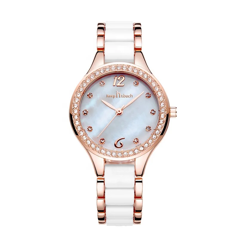 Factory Direct Fashion Quartz Watches For Women Custom Waterproof Alloy Case Alloy And Resin Band Watches