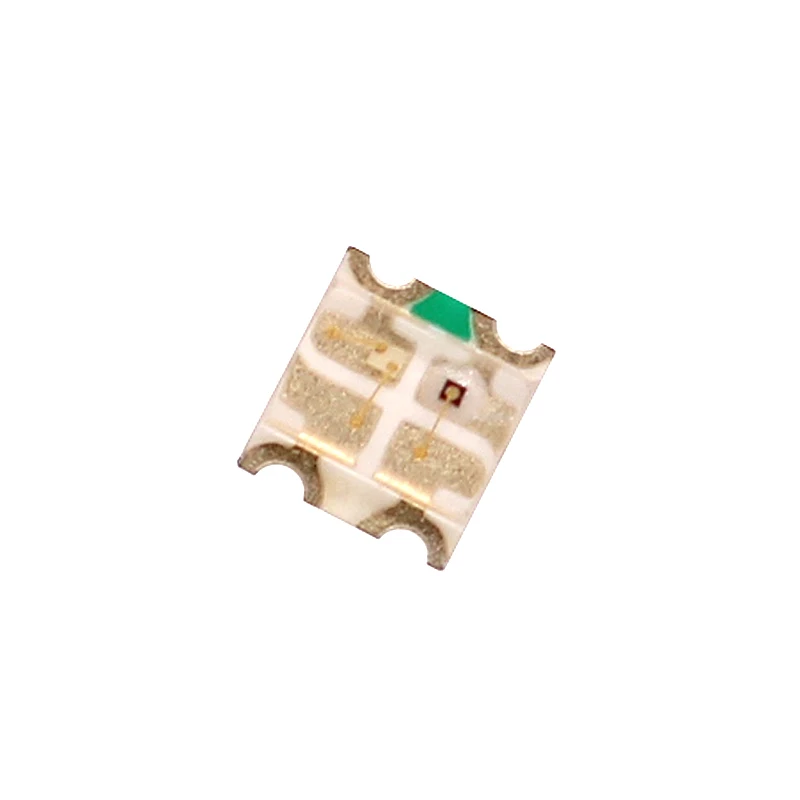 Hinchytek лидер продаж 0606 1616 двухцветный чип sanan smd светодиод синий зеленый цвет 130 градусов размер 1 6*1 6*0 6 мм диодный 0 085 Вт