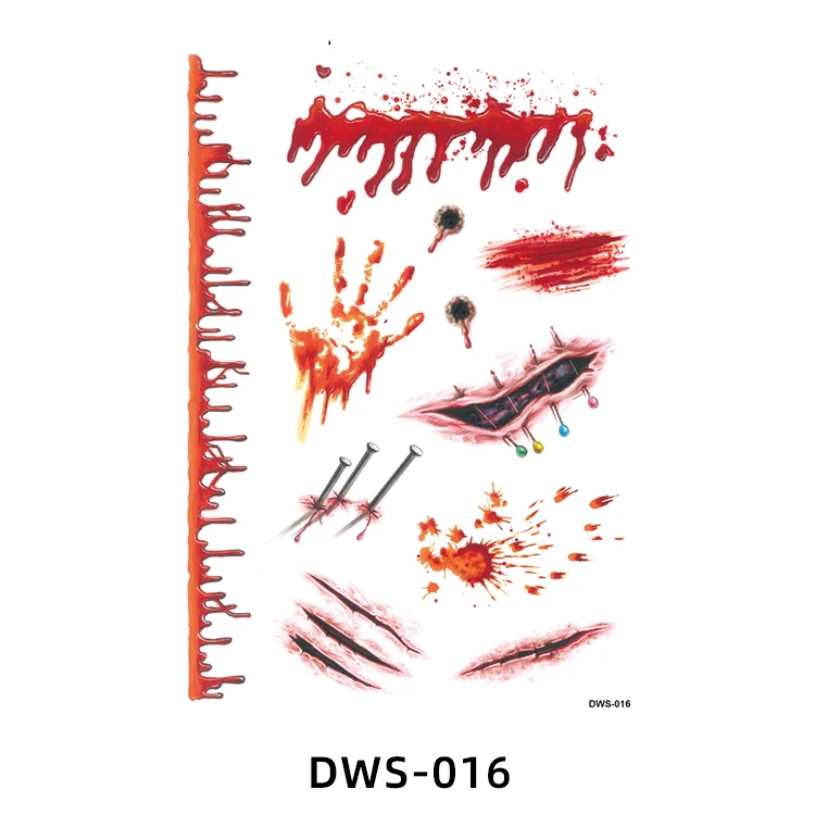 Custom Pumpkins Ghosts Waterproof Tattoo Sticker Party Halloween Temporary Tattoo