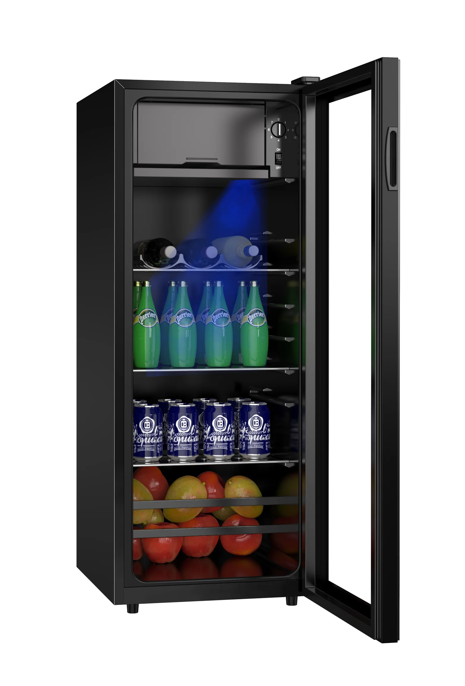180L SL-180 оптовая продажа Стальная Полка ETL внешний или встроенный конденсатор прозрачный однодверный мини-бар холодильник