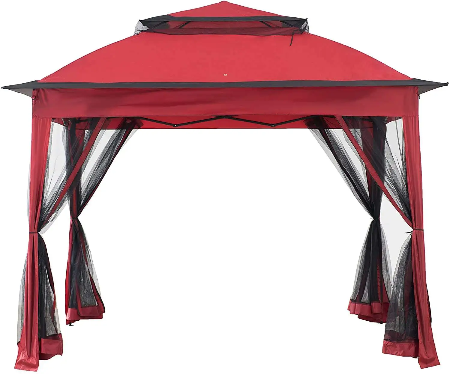Outdoor Patio Garden Steel Easy Pop Up Gazebo with Mosquito Net Portable Awning Tent