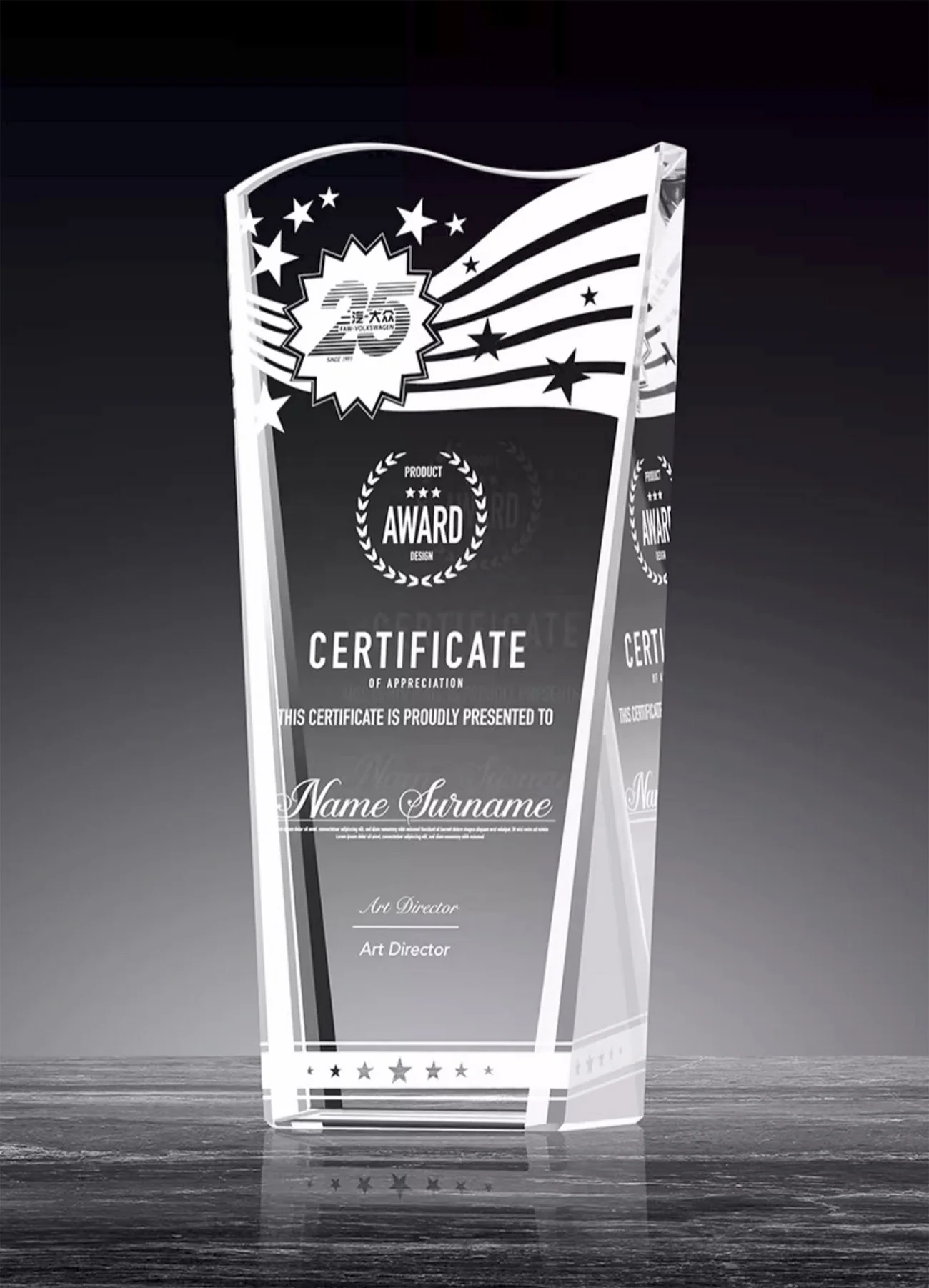 Custom Handmade K9 Clear Glass Trophy Optical Crystal Awards with Engraving New Guangzhou Wholesale Sports Theme